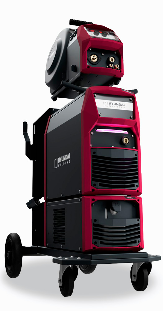 Hyundai 350W dubbel puls mig machine voor het lassen van alle materialen.